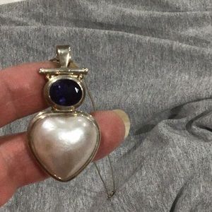 Sterling Stamped LARGE Vintage Necklace